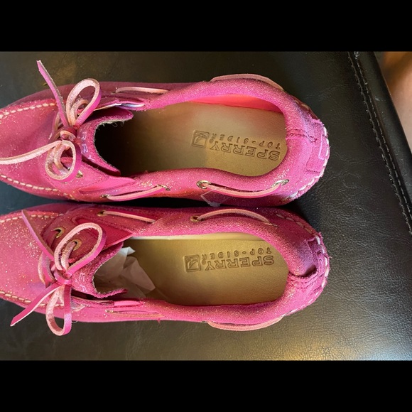 Sperry pink sparkly boat shoe size 5 - Picture 6 of 7